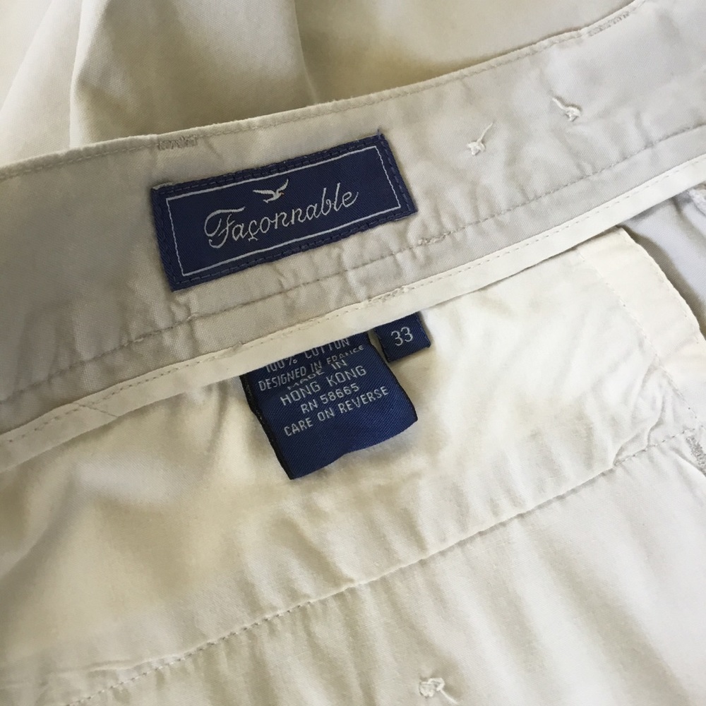 Falconnable Cotton Twill Walking Shorts. Sz. 33 - Picture 6 of 6